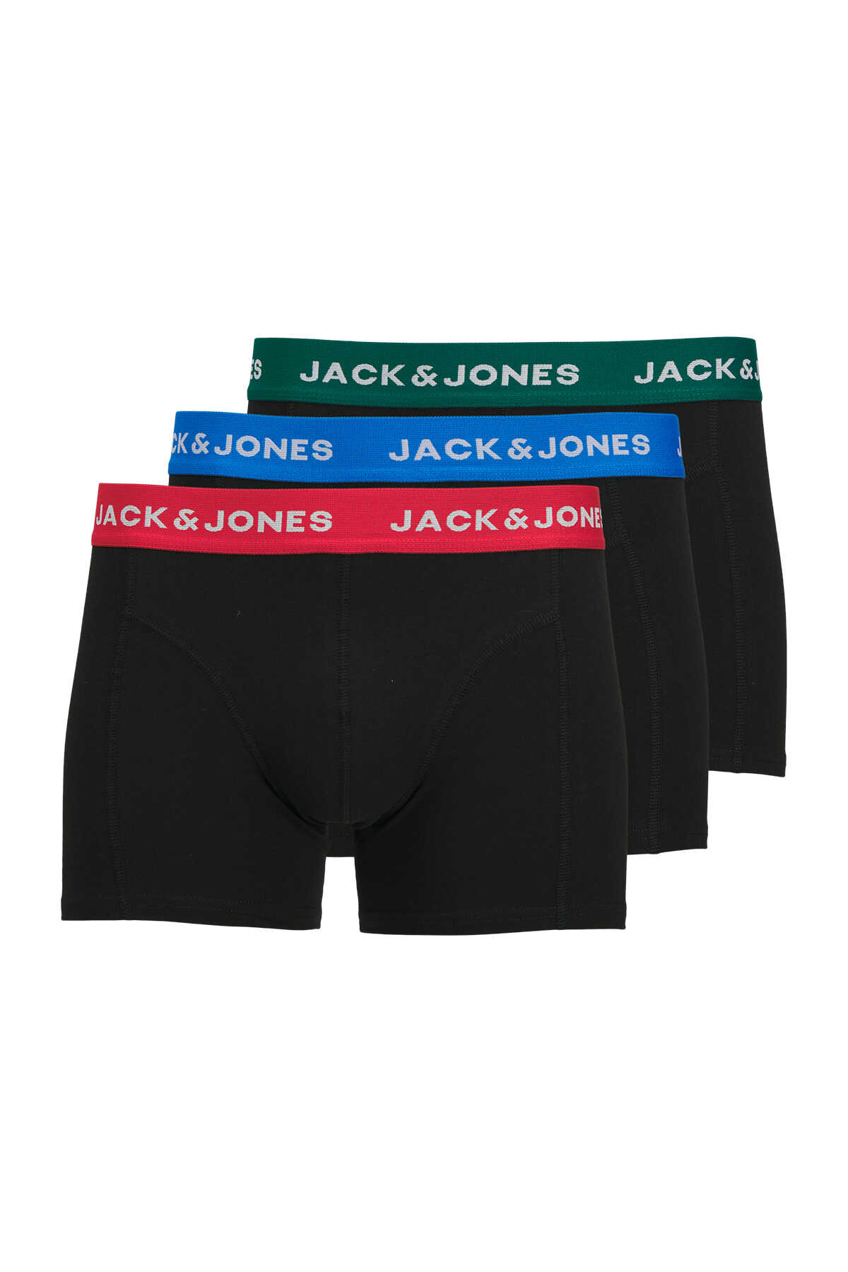 Jack & Jones - Jack & Jones 12271554 (3 lü) Erkek Boxer Siyah