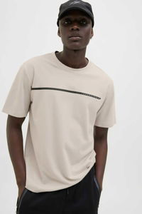 Jack & Jones - Jack & Jones JCOFUSION Erkek Bej Tişört Jack & Jones - Jack & Jones JCOFUSION Erkek Bej Tişört