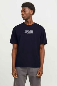 Jack & Jones - Jack & Jones JJCORP Erkek Lacivert Tişört Jack & Jones - Jack & Jones JJCORP Erkek Lacivert Tişört