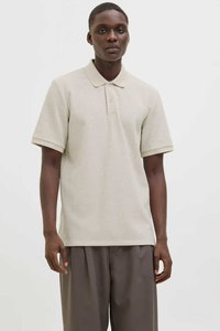 Jack & Jones - Jack & Jones JJEAUSTIN Erkek Ekru Tişört