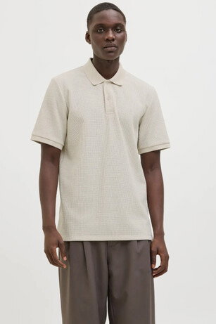 Jack & Jones JJEAUSTIN Erkek  Ekru Tişört 