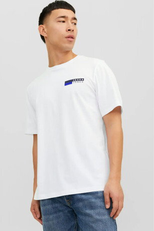 Jack & Jones JJECORP LOGO TEE PLAY Erkek  Kırık Beyaz Tişört 