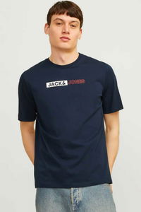 Jack & Jones - Jack & Jones JJECORP LOGO TEE PLAY Erkek Lacivert Tişört Jack & Jones - Jack & Jones JJECORP LOGO TEE PLAY Erkek Lacivert Tişört