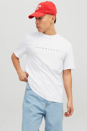 Jack & Jones JJESTAR JJ TEE Erkek  Beyaz Tişört 