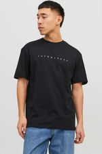 Jack & Jones - Jack & Jones JJESTAR JJ TEE Erkek Siyah Tişört Jack & Jones - Jack & Jones JJESTAR JJ TEE Erkek Siyah Tişört