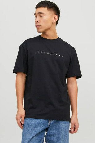 Jack & Jones JJESTAR JJ TEE Erkek  Siyah Tişört 