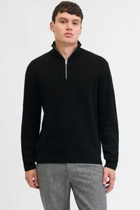 Jack & Jones - Jack & Jones JPRBLAMILANO STITCH Erkek Siyah Sweatshırt