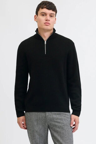 Jack & Jones JPRBLAMILANO STITCH Erkek Siyah Sweatshırt