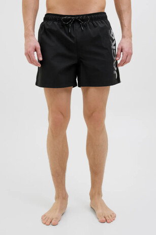 Jack & Jones JPSTMAUI JJSWIM SPLICE LOGO AKM SN Erkek  Siyah Şort 