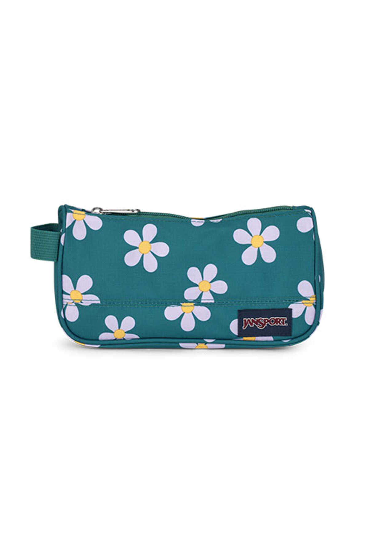 JanSport - JanSport Medium Accessory Pouch Unisex Kalem Çantası Yeşil / Çiçek desenli