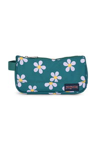 JanSport - JanSport Medium Accessory Pouch Unisex Yeşil / Çiçek desenli Kalem Çantası
