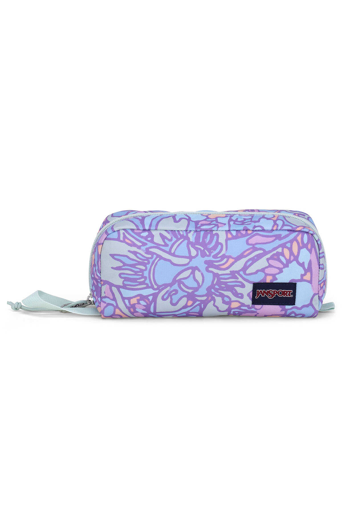 JanSport - JanSport Perfect Pouch Kız Çocuk Kalem Çantası Fluıd FloralL Pastel Lılac