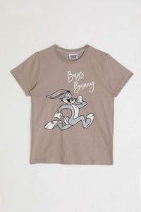 Looney Tunes - Looney Tunes L1582-2 Erkek Çocuk Kum Tişört