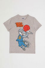 Looney Tunes - Looney Tunes L1585-2 Erkek Çocuk Mocha Melanj Tişört Looney Tunes - Looney Tunes L1585-2 Erkek Çocuk Mocha Melanj Tişört