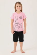 Looney Tunes - Looney Tunes L1588-2 Kız Çocuk Pembe Tişört