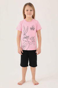 Looney Tunes - Looney Tunes L1588-2 Kız Çocuk Pembe Tişört Looney Tunes - Looney Tunes L1588-2 Kız Çocuk Pembe Tişört
