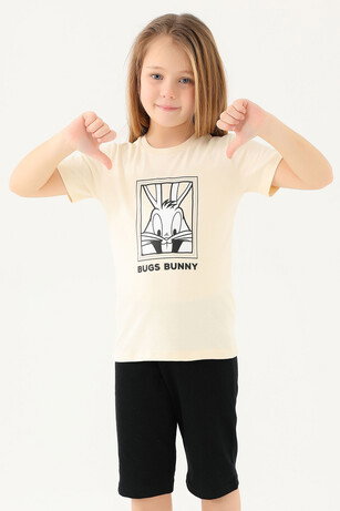 Looney Tunes L1589-2 Kız Çocuk  Fil Dişi Tişört 