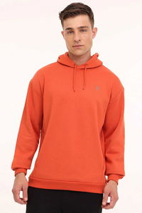 Lumberjack - Lumberjack 4W MB SN04 HOODIE 4PR Erkek Kiremit Sweatshirt