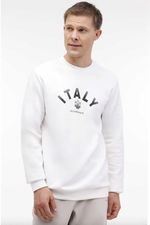 Lumberjack - Lumberjack 4W ML ROBERT 16ITLY72 4PR Erkek Kırık Beyaz Sweatshirt