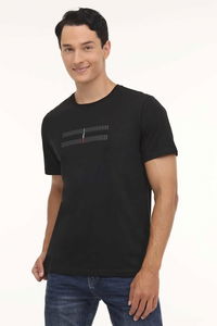 Lumberjack - Lumberjack 4W ML ZEY 11ITL411 4PR Erkek Siyah Tişört