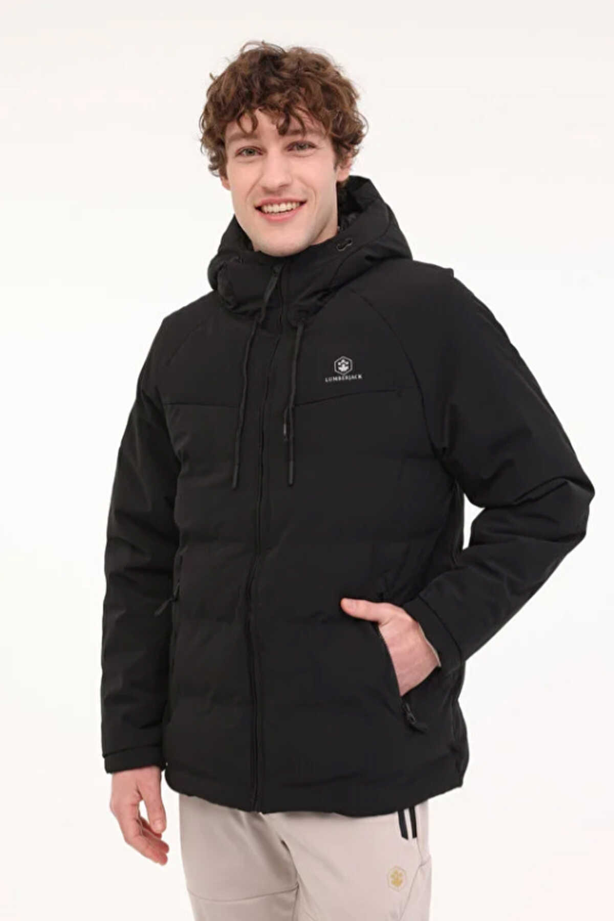 Lumberjack - Lumberjack 4W,ML ACELIN Erkek Siyah Mont & Kaban