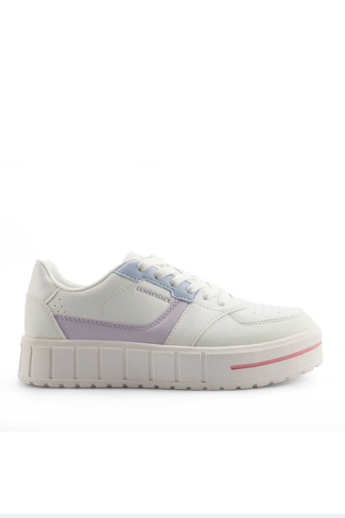 Lumberjack - Lumberjack 5M HELENE 5FX Kadın Sneaker Ayakkabı Kırık Beyaz