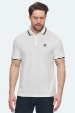 Lumberjack - Lumberjack 5M MB BTS203 POLO TSH 5FX Erkek Beyaz Tişört