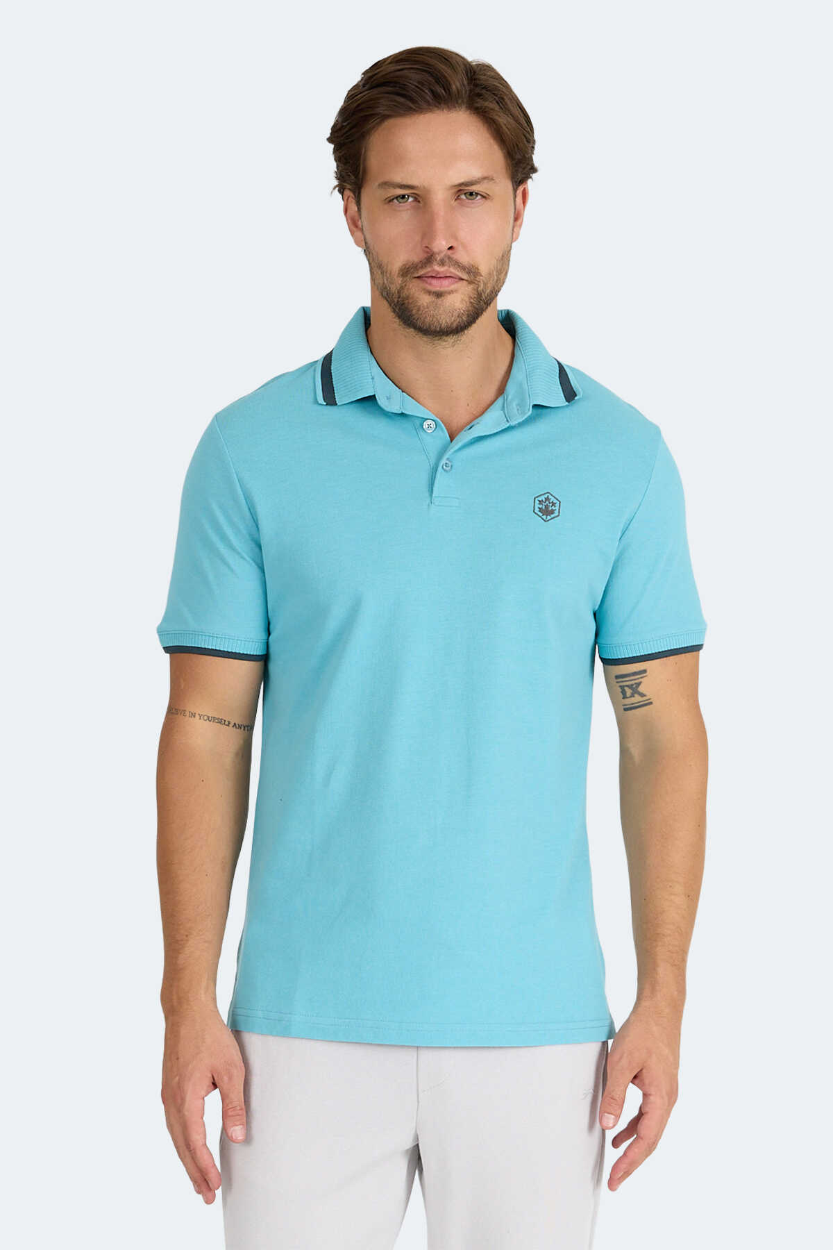 Lumberjack - Lumberjack 5M MB BTS203 POLO TSH 5FX Erkek Tişört Mint