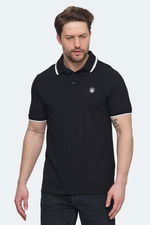 Lumberjack - Lumberjack 5M MB BTS203 POLO TSH 5FX Erkek Siyah Tişört