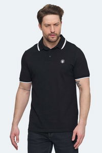 Lumberjack - Lumberjack 5M MB BTS203 POLO TSH 5FX Erkek Siyah Tişört