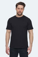 Lumberjack - Lumberjack 5M MB CT102 C NK T SH 5FX Erkek Siyah Tişört