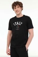 Lumberjack - Lumberjack 5M ML RENATO 11ITL1030 5FX Erkek Siyah Tişört