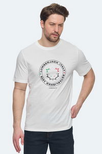 Lumberjack - Lumberjack 5M ML RENATO 11ITL414 5FX Erkek Beyaz Tişört Lumberjack - Lumberjack 5M ML RENATO 11ITL414 5FX Erkek Beyaz Tişört