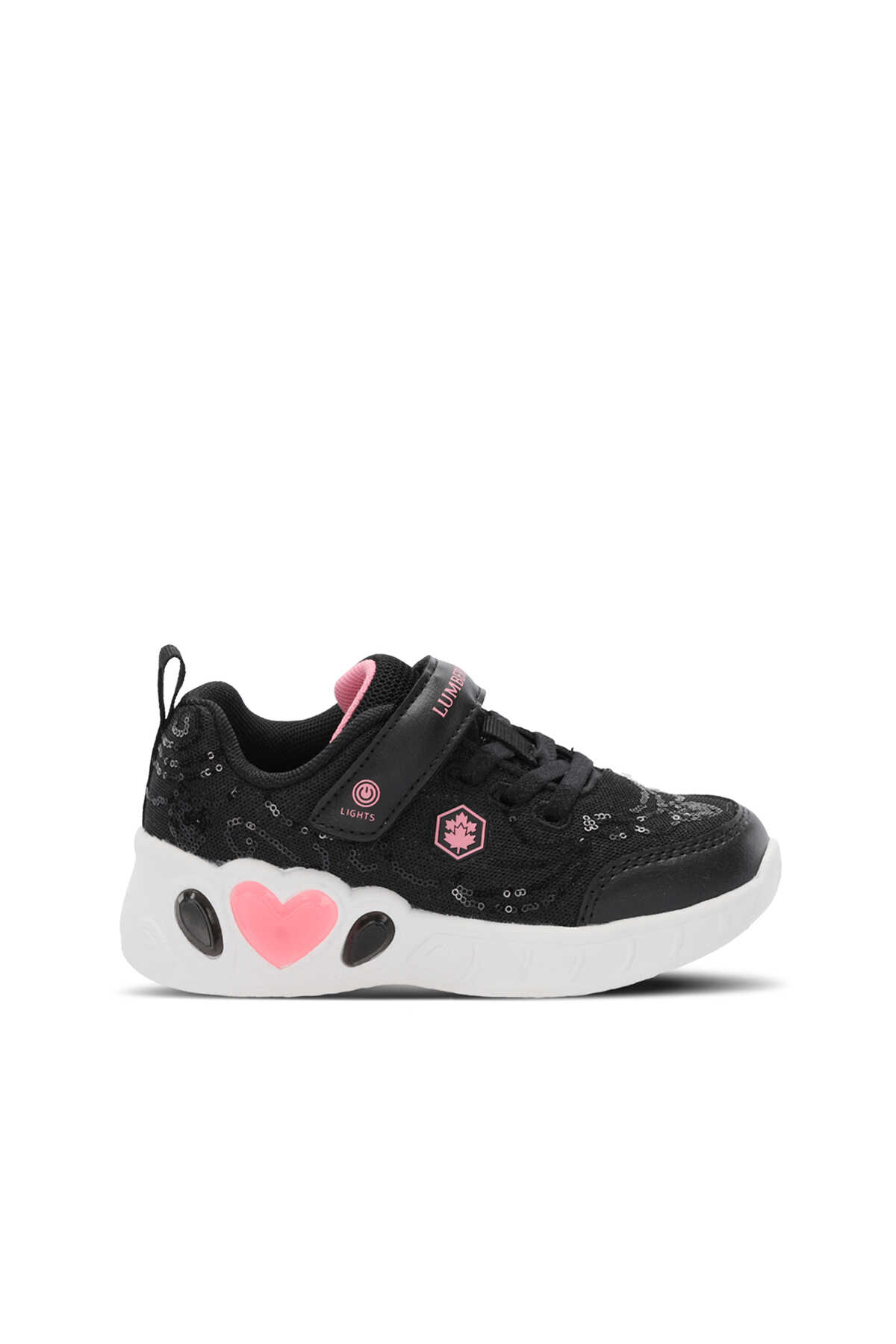 Lumberjack - Lumberjack 5M PRINCESS 5FX Kız Çocuk Sneaker Ayakkabı Siyah