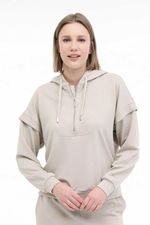 Lumberjack - Lumberjack 5M WL DOINA 16MS438 5FX Kadın Haki Sweatshirt