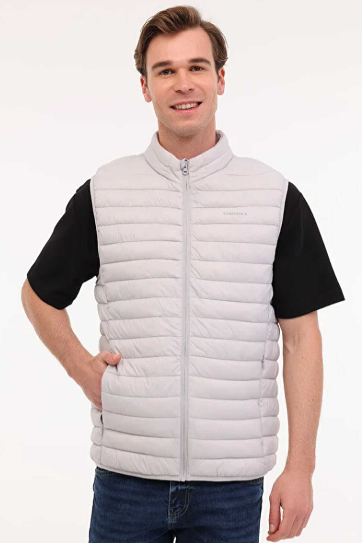 Lumberjack - Lumberjack 5W,ML STAR 4WEST 5PR Erkek Ekru Yelek