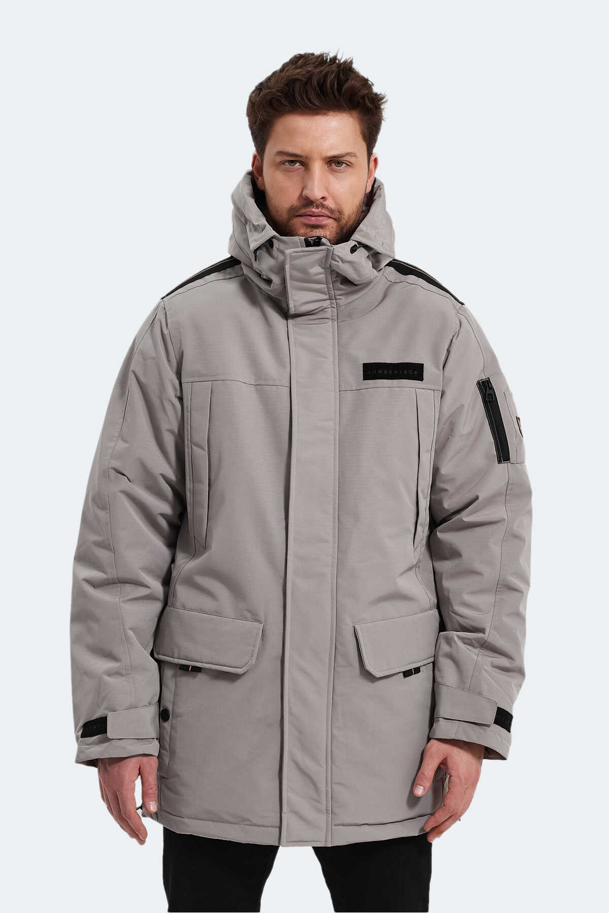 Lumberjack - Lumberjack ML ENIGMA 3LE86 3PR Erkek Taş Gri Mont & Kaban