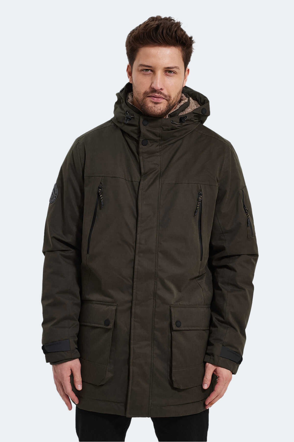 Lumberjack - Lumberjack ML GRIZZ 3GRZ01 3PR Erkek Koyu Haki Mont & Kaban