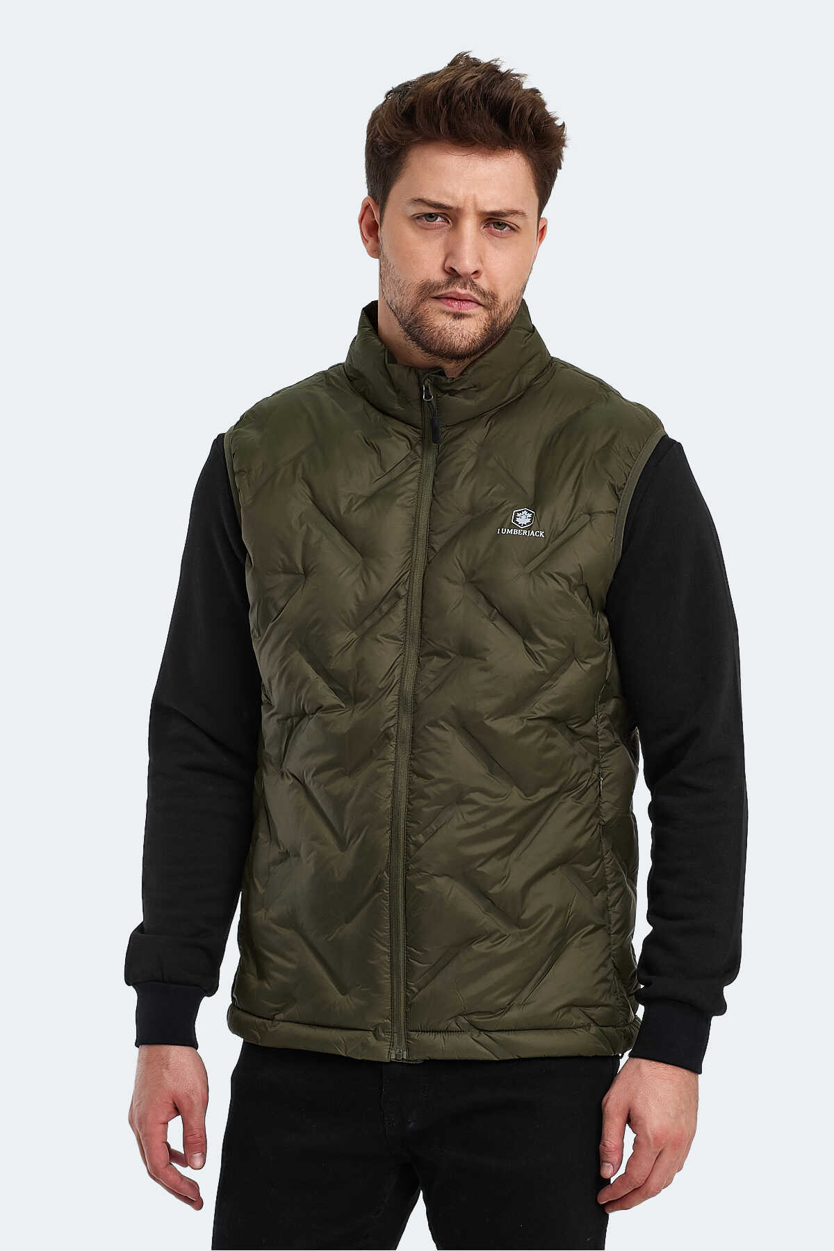 Lumberjack - Lumberjack ML MIRO VEST 4CT647 3PR Erkek Yelek Koyu Haki