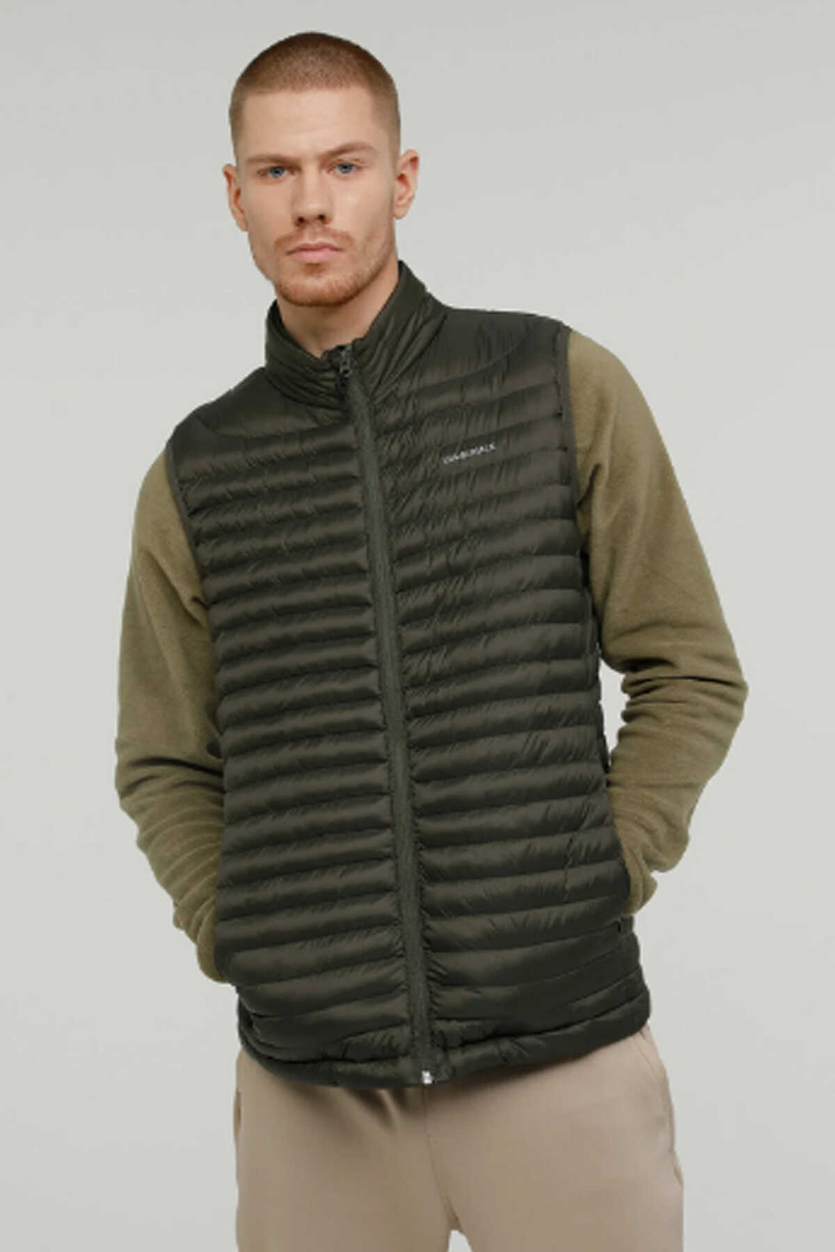 Lumberjack - Lumberjack ML PERRY VEST 4SN6 3PR Erkek Koyu Haki Yelek