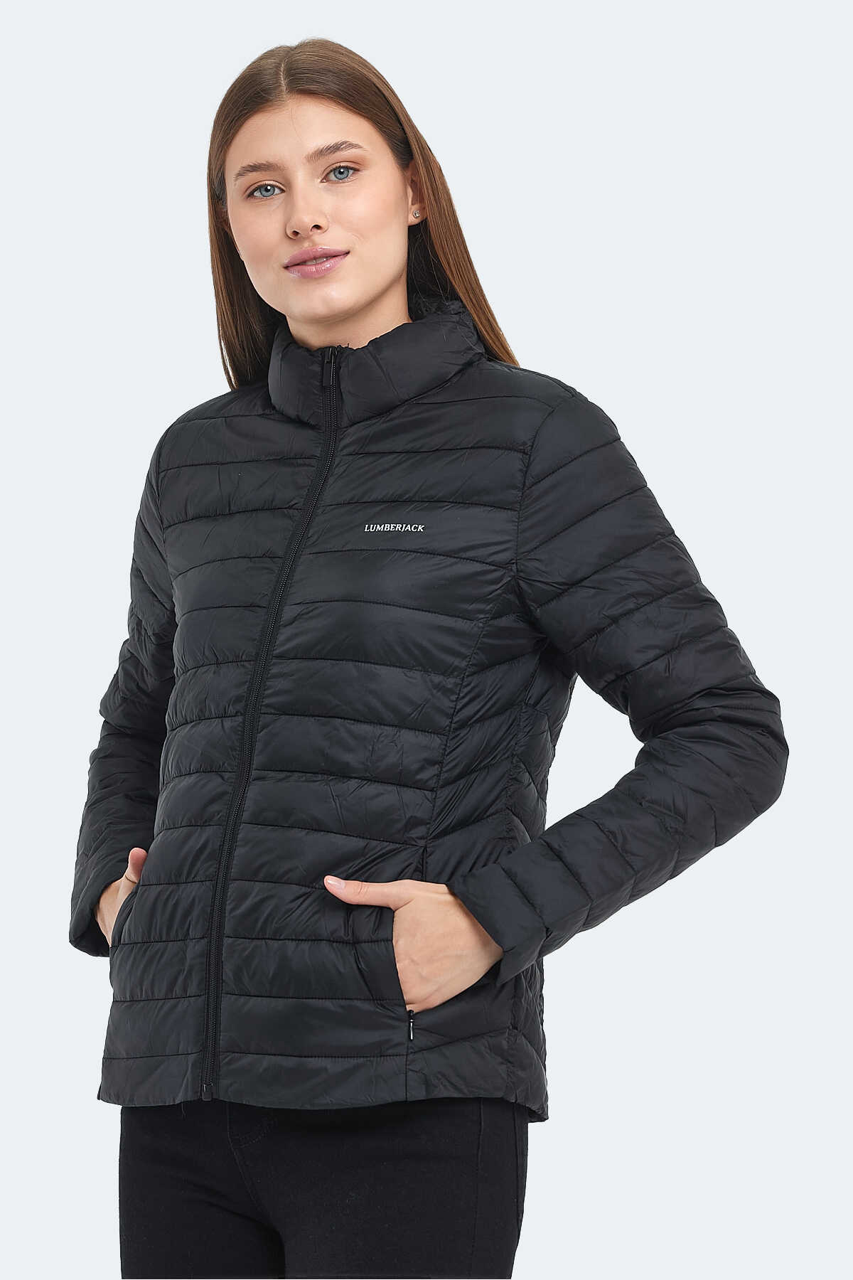 Lumberjack - Lumberjack WB PADDED 1SN28 3PR Kadın Siyah Mont & Kaban