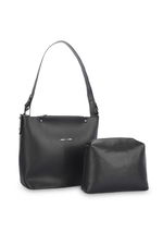 Merry Lane - Merry Lane PALERMO NATUREL Kadın Siyah Omuz Çantası Merry Lane - Merry Lane PALERMO NATUREL Kadın Siyah Omuz Çantası