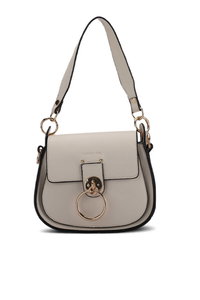 Merry Lane - Merry Lane PRAG NATUREL Kadın Ekru Omuz Çantası