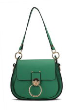 Merry Lane - Merry Lane PRAG NATUREL Kadın Yeşil Omuz Çantası