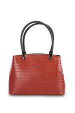 Merry Lane - Merry Lane ROMA KROKO Kadın Kırmızı El Çantası Merry Lane - Merry Lane ROMA KROKO Kadın Kırmızı El Çantası