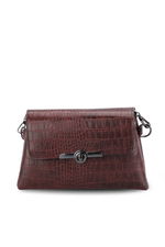 Merry Lane - Merry Lane TORINO KROKO Kadın Bordo Omuz Çantası Merry Lane - Merry Lane TORINO KROKO Kadın Bordo Omuz Çantası