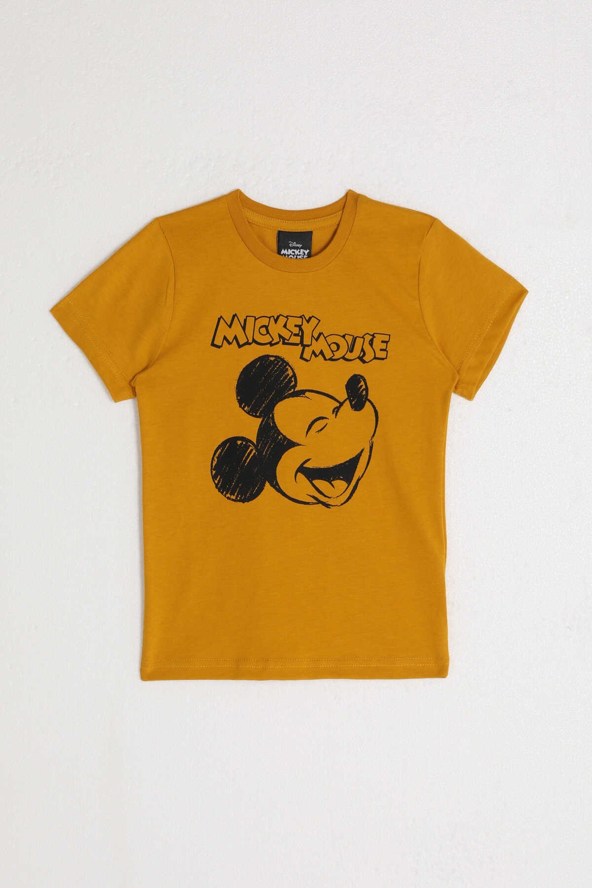 Mickey Mouse - Mickey Mouse D4797-2 Erkek Çocuk T-Shirt Altın