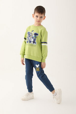 Mickey Mouse D4820-3 Erkek Çocuk Fıstık Yeşili Eşofman Takımı