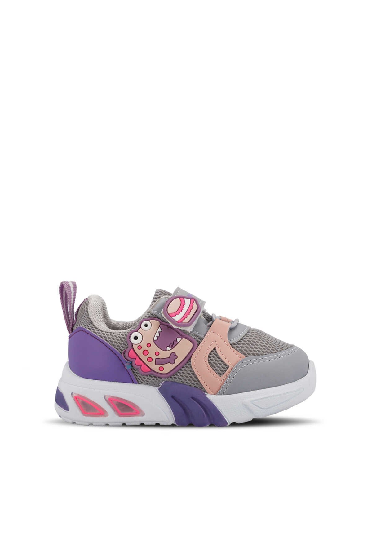Mille - Mille PANAMA Kız Çocuk Sneaker Ayakkabı Açık Gri / Mor