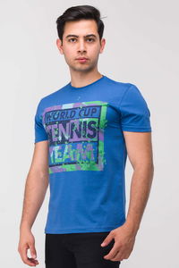 Mille - Mille TAYLAN Erkek Mavi Tişört